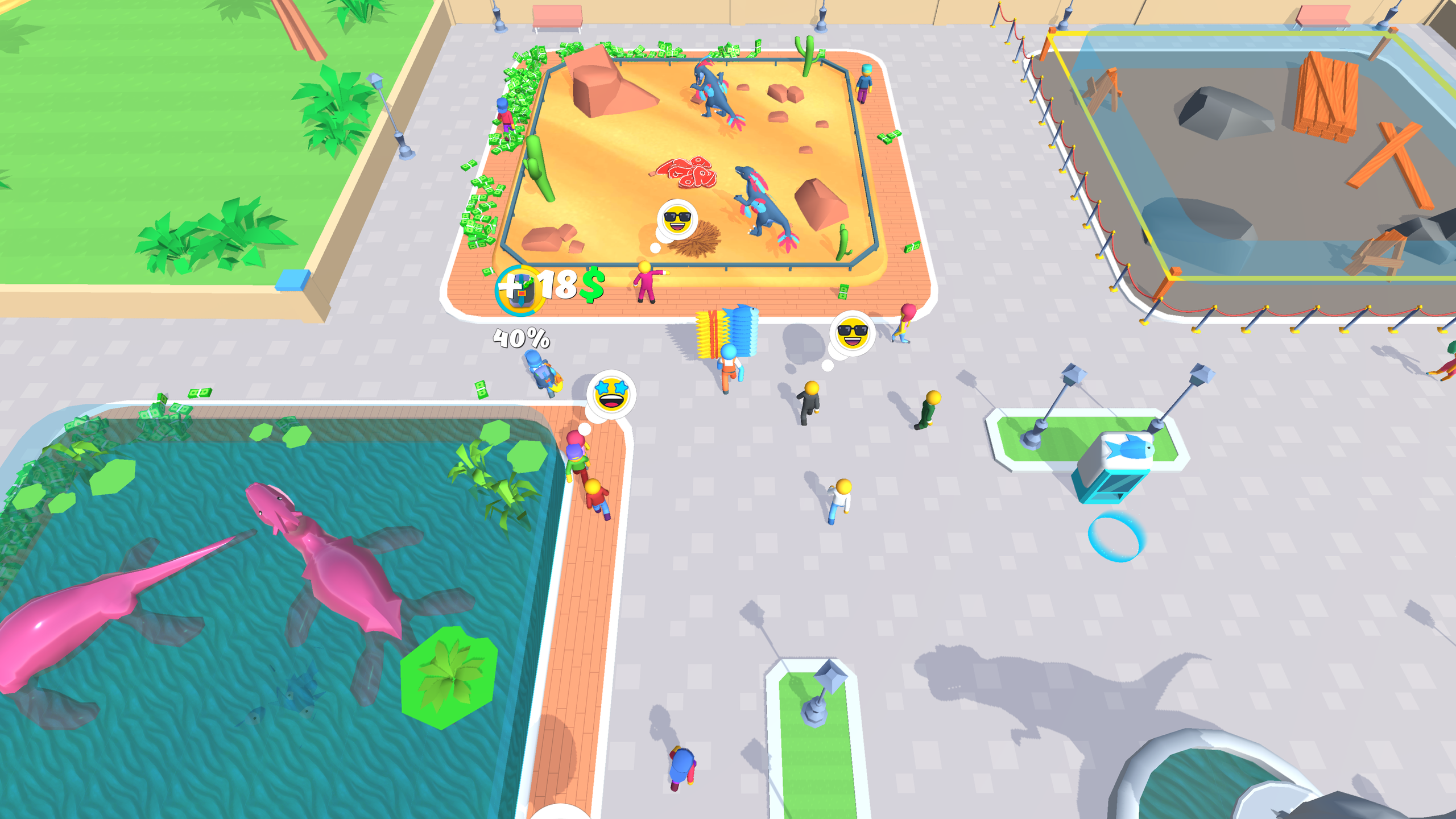 Jurassic Park: Dino Island and Farm Idle Tycoon 3D screenshot