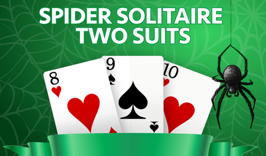 Spider Solitaire two suits  loading=