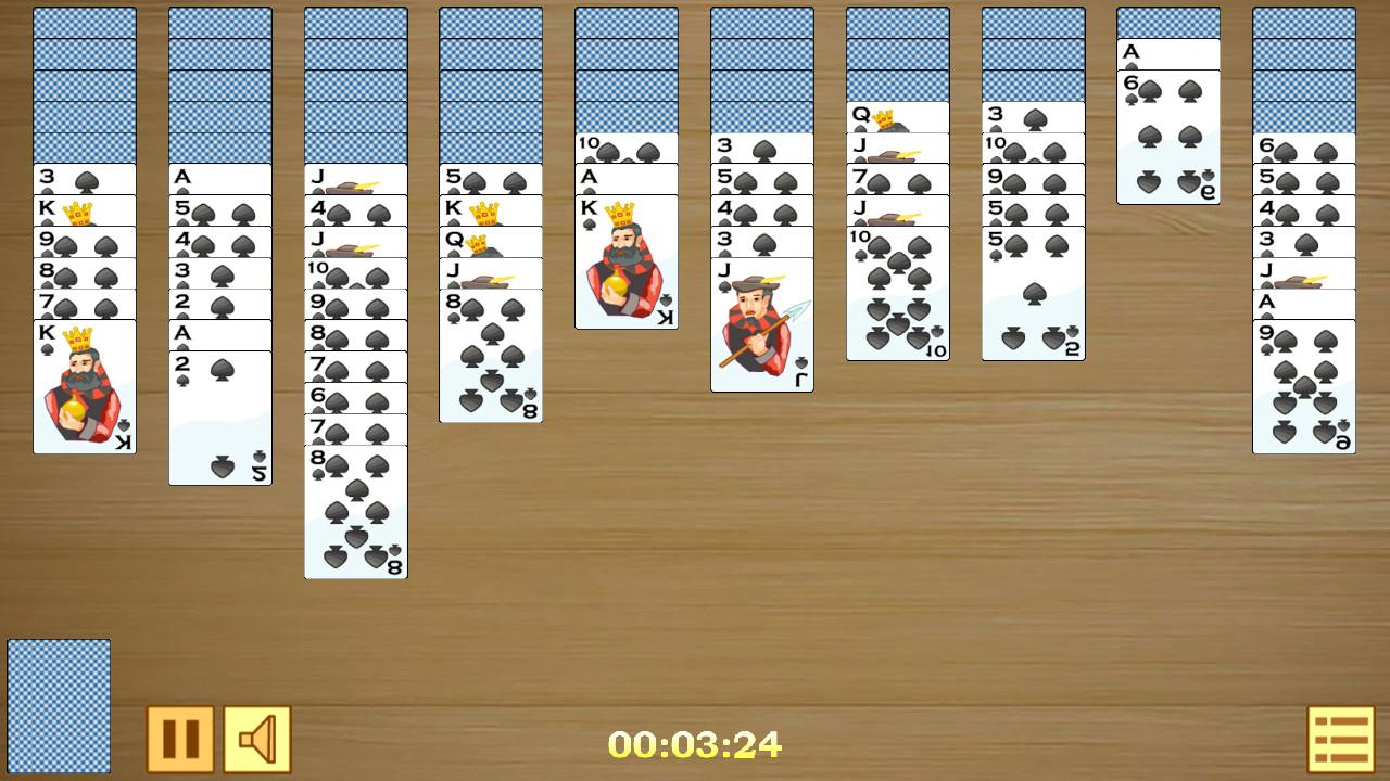 Spider Solitaire on Cards screenshot