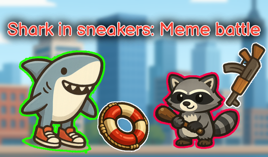 Shark in sneakers: Meme battle