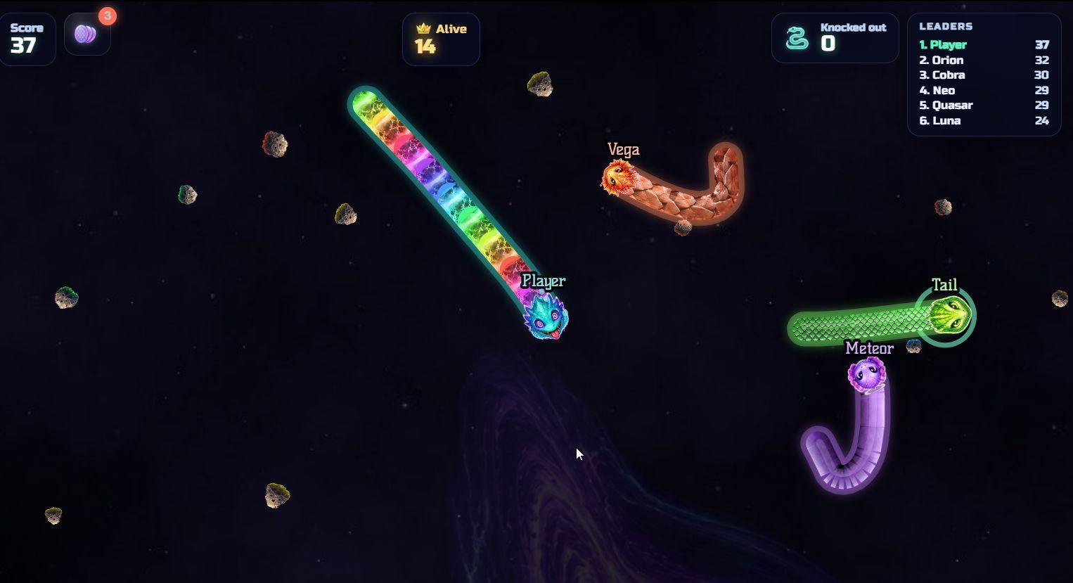 COSMOSNAKE: Meteor Devourer screenshot