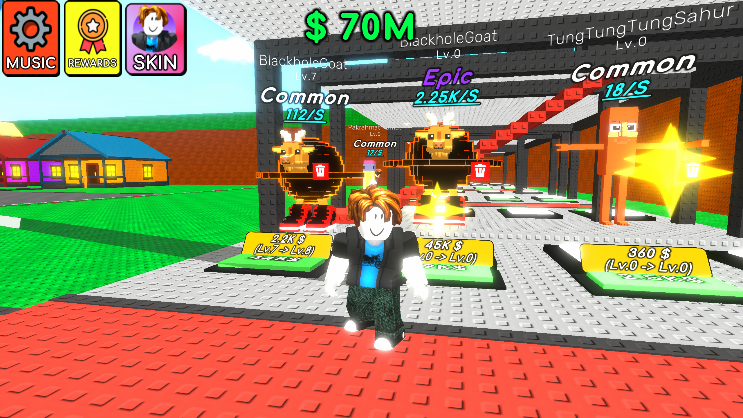 Knock-Knock! Escape from Brainrots Obby +1 Tycoon — screenshot 1