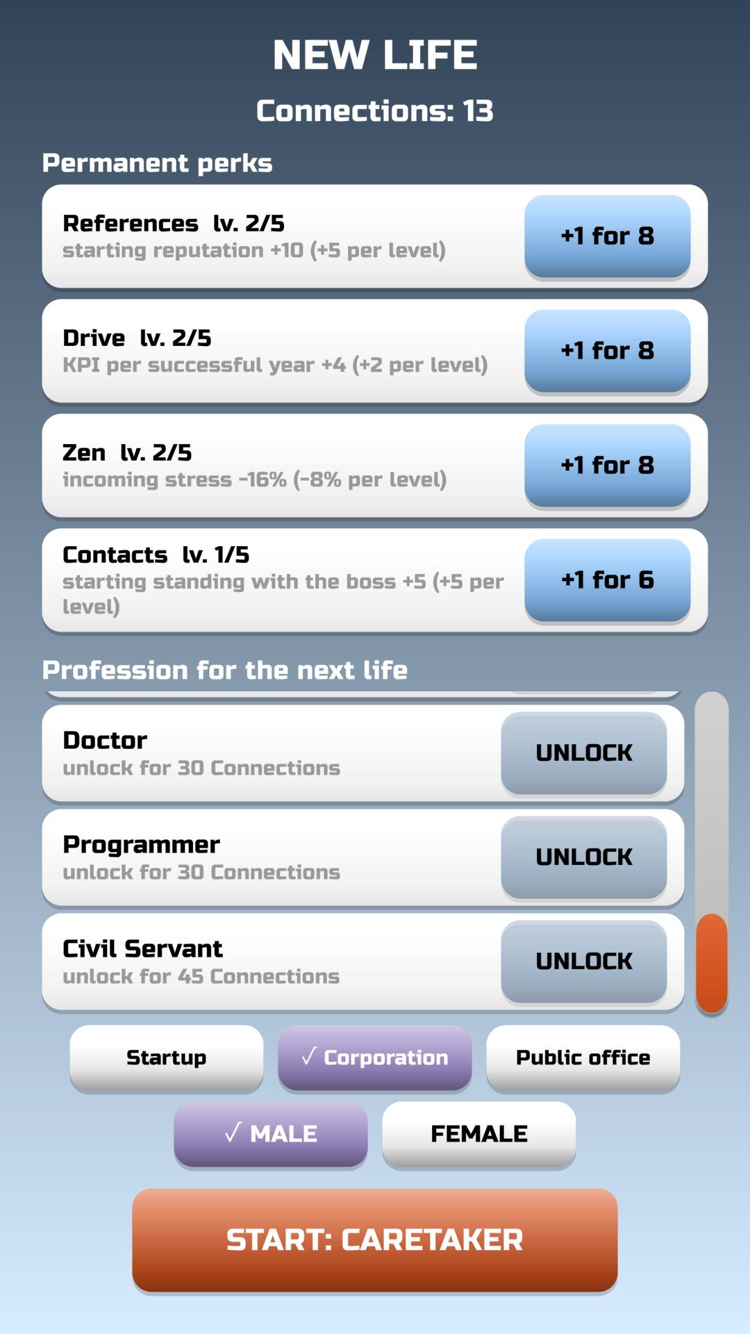 Making It: career simulator screenshot 6