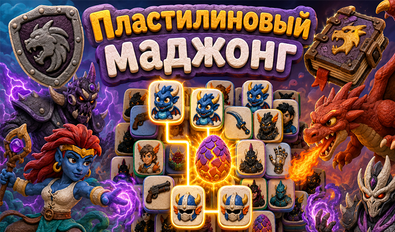 Пластилиновый маджонг game cover