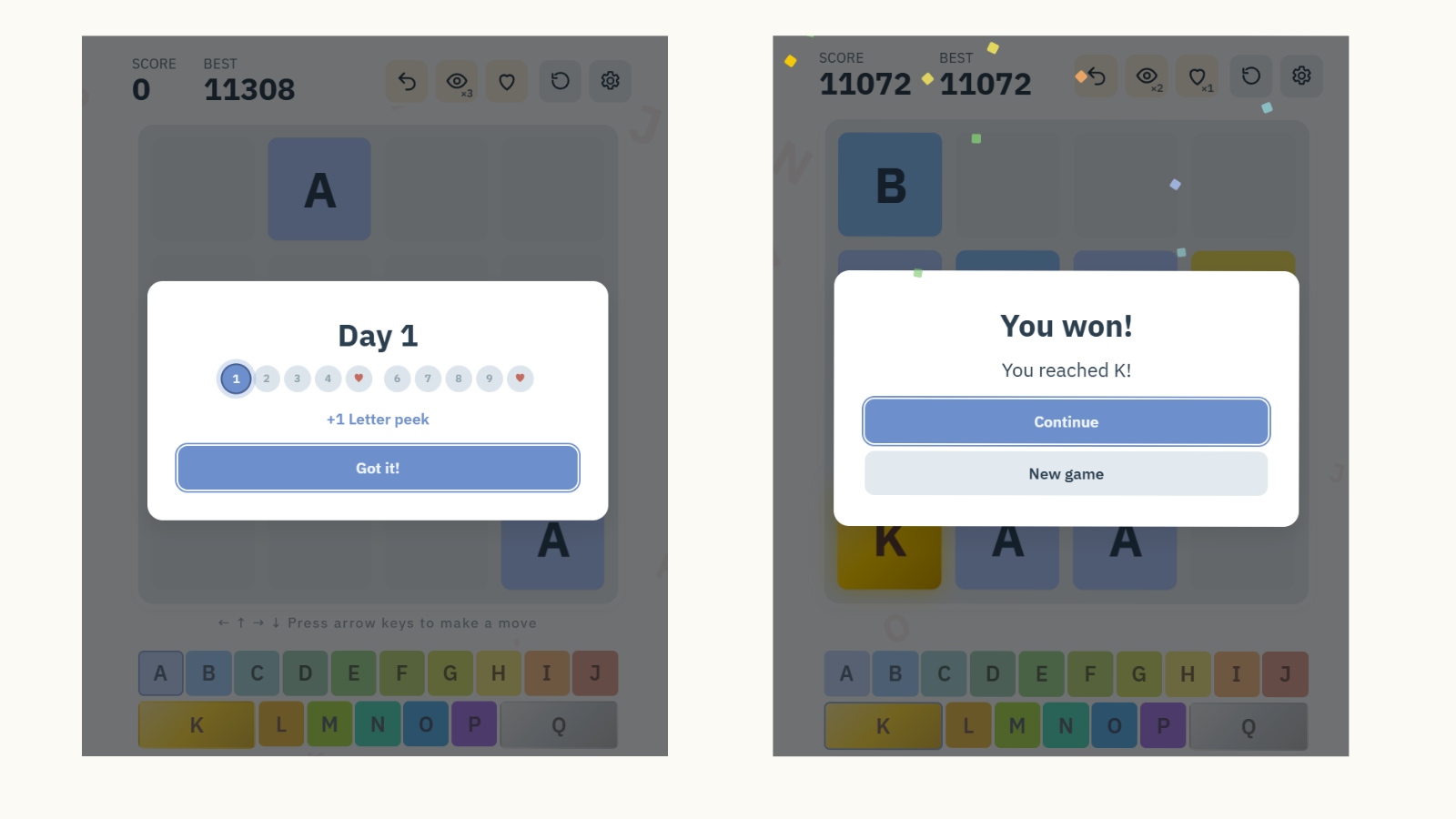 2048 Alphabet — screenshot 2