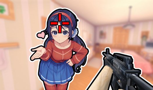 Secretly breaking into Mita's house