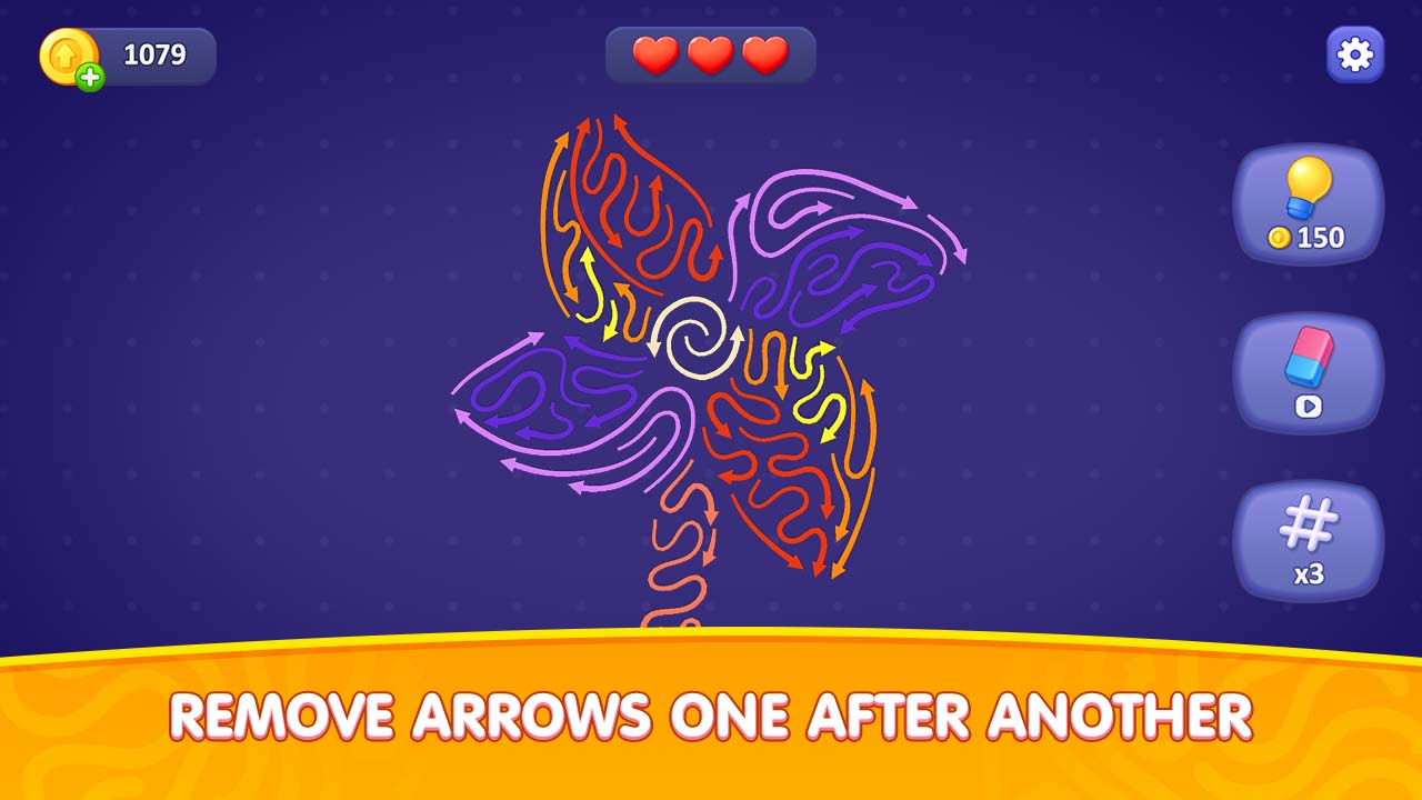 Tap Away Arrow Art screenshot