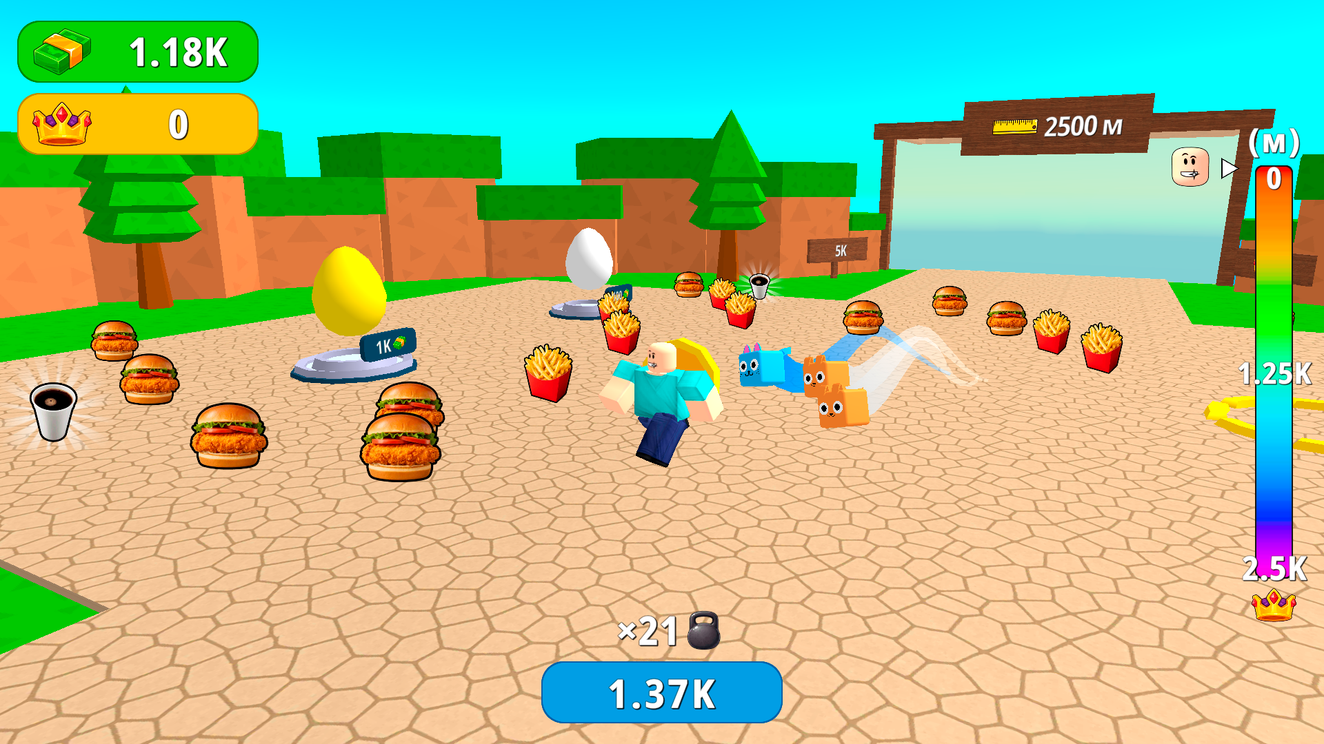 Obby: Eat and Bungee Jump! — screenshot 4