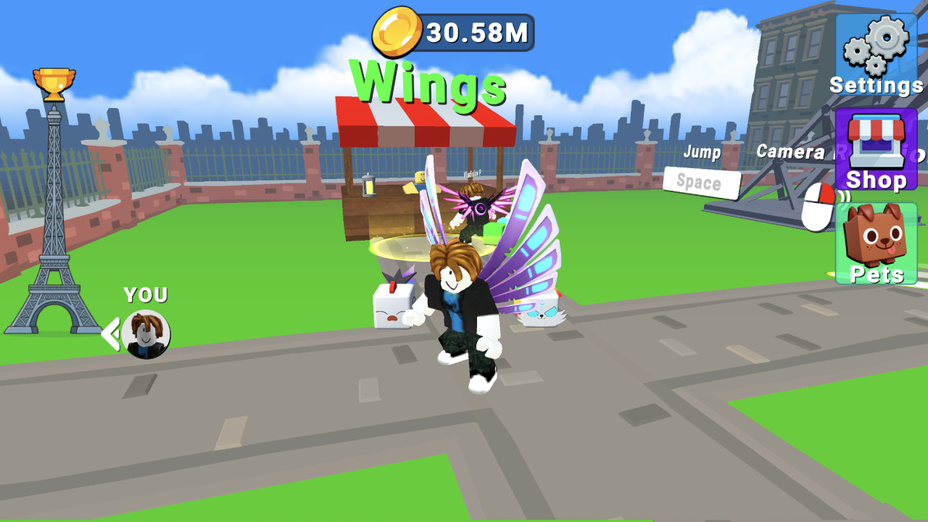 Second gameplay screenshot showing Climb and Jump - Obby Tower