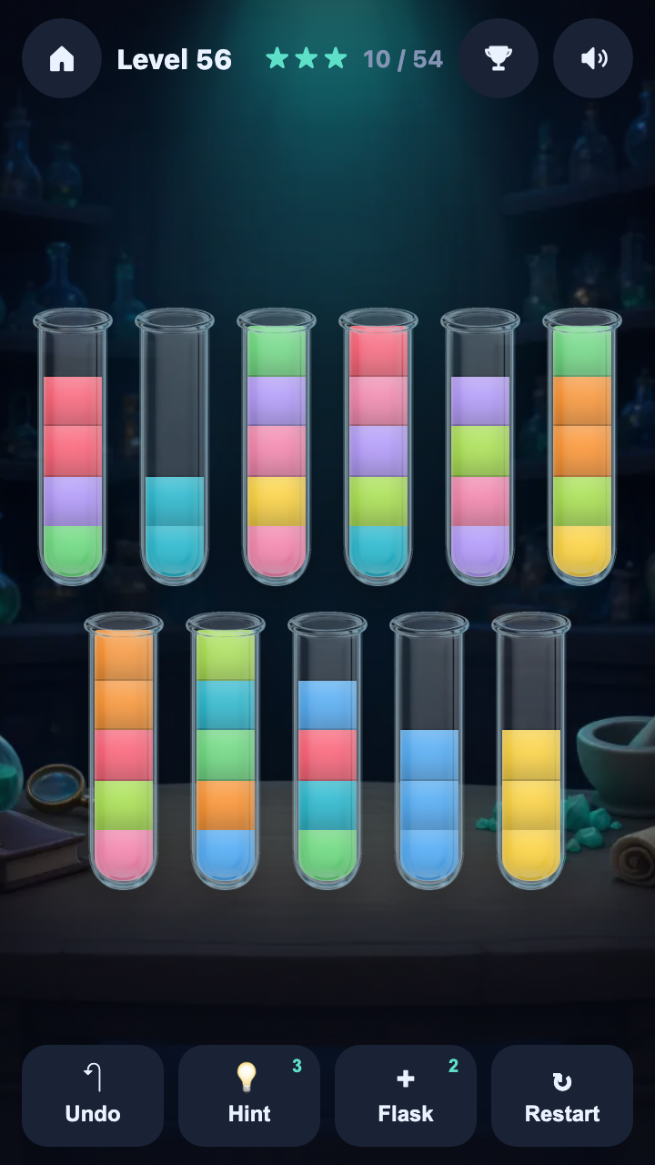 Flasks: Potion Sort screenshot 4