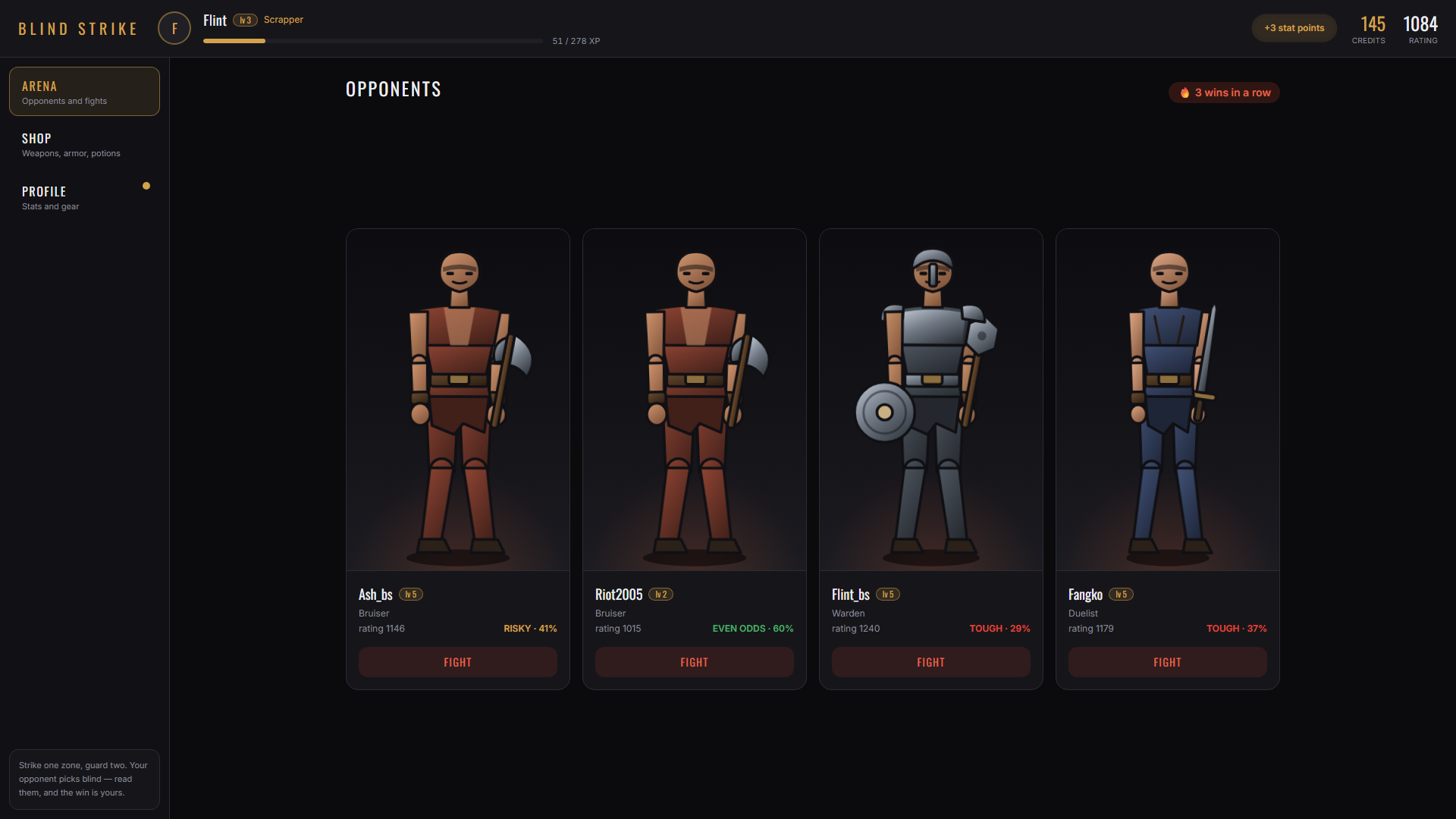 Blind Strike — screenshot 1