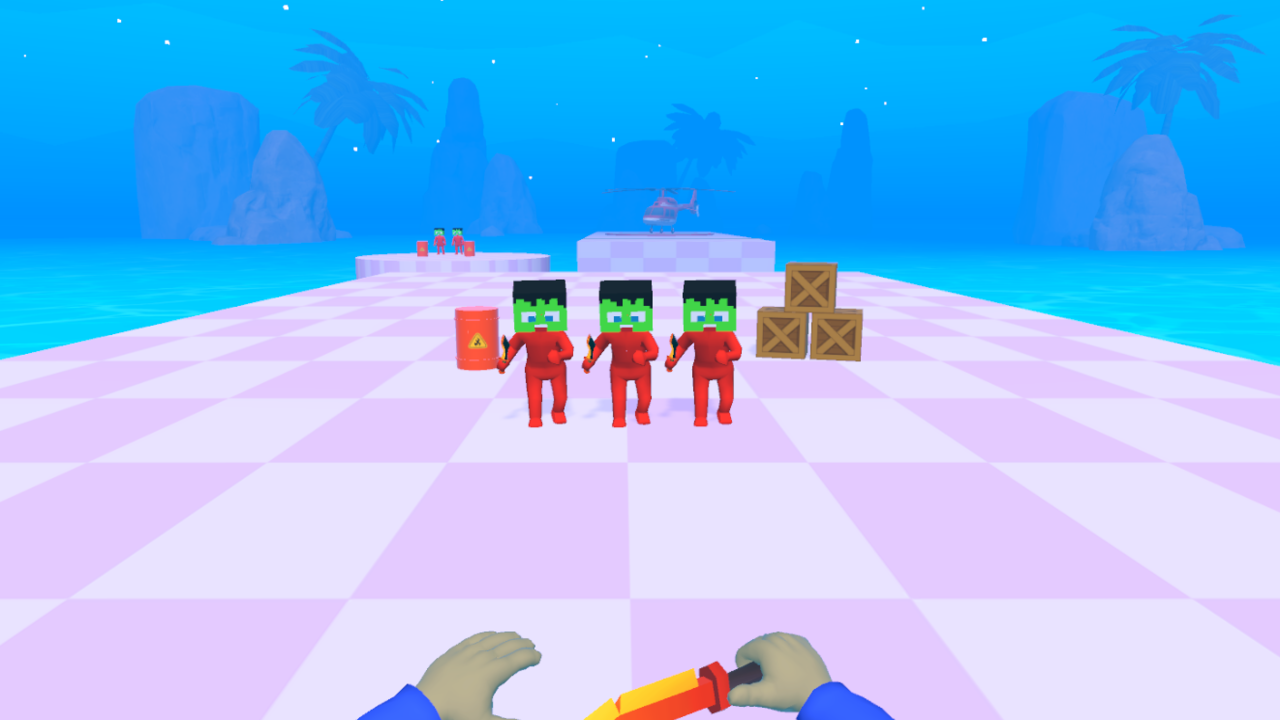 Nubik is a knife thrower against zombies — screenshot 1