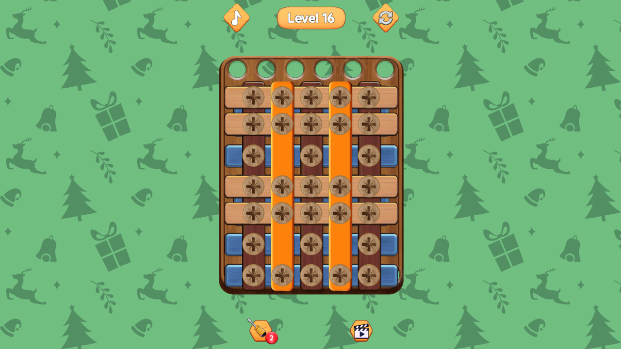 Wooden bolts and nuts screenshot