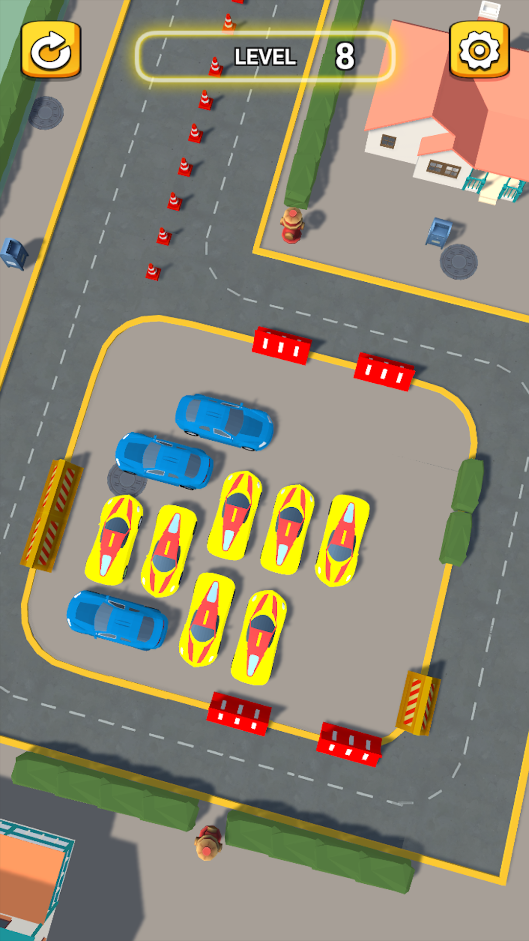 Traffic jam in the parking lot screenshot 5