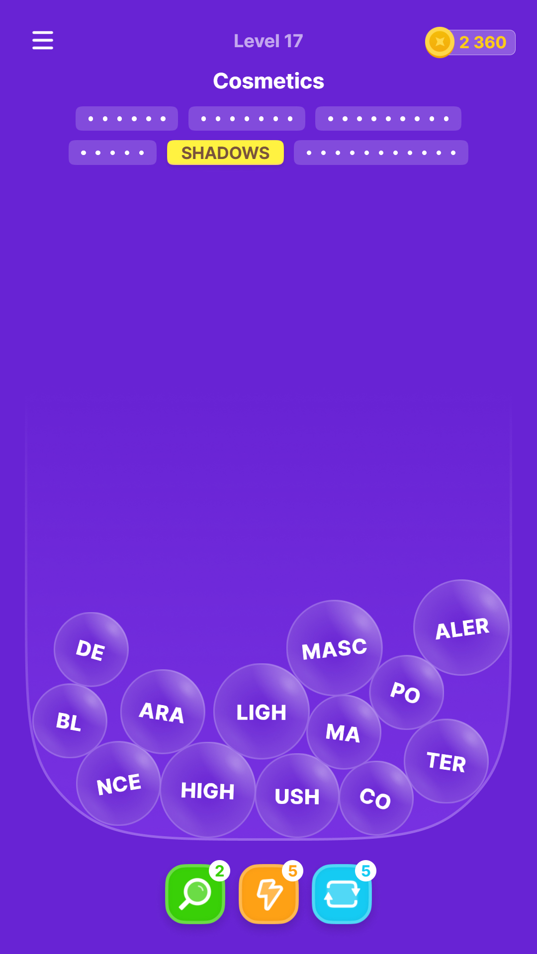 Words in bubbles screenshot 6