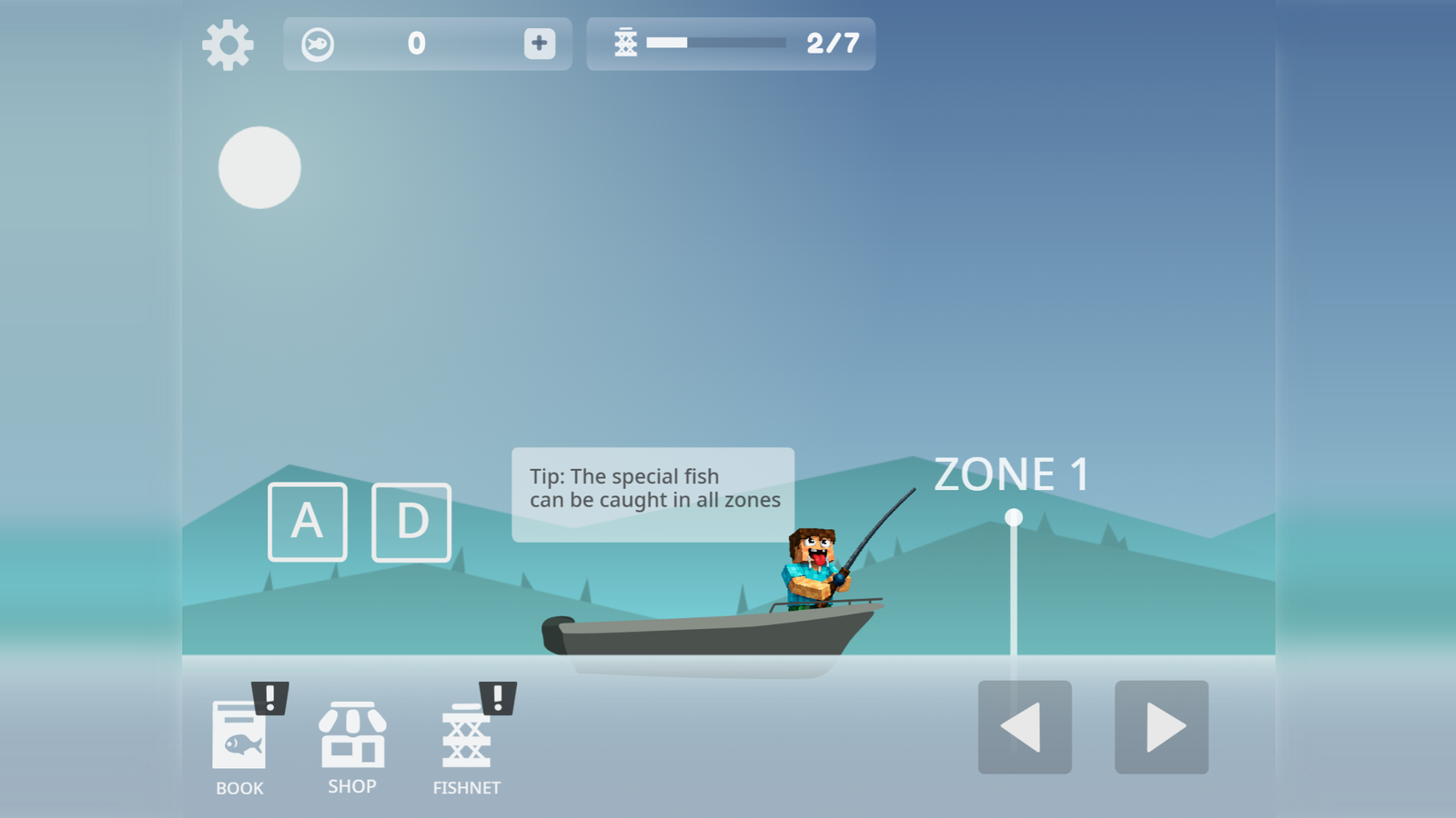 Noob Fisherman: Escape the Megalodon! — screenshot 1