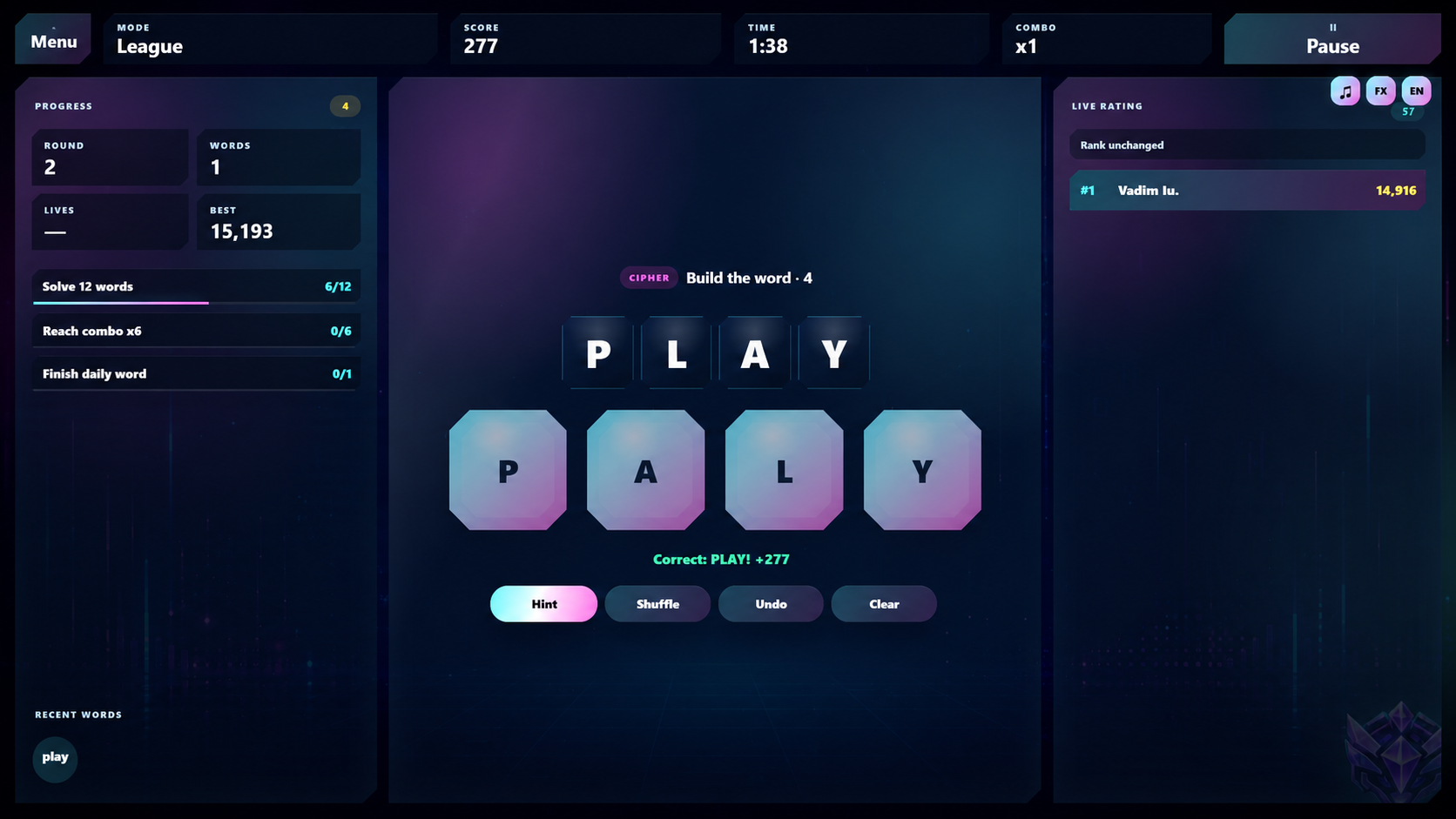 Neon Cipher — screenshot 2