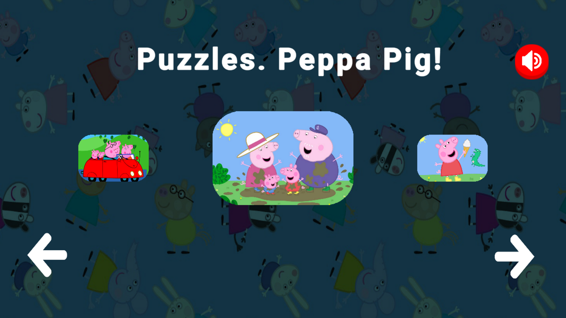 Puzzles. Peppa Pig! screenshot