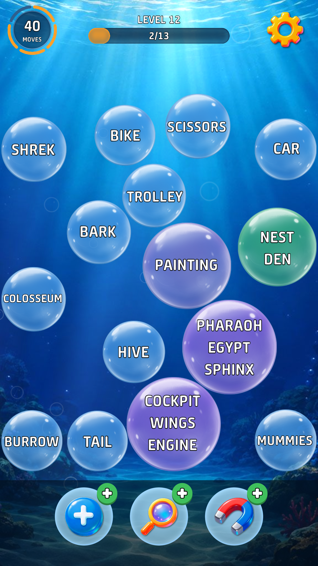 Bubble words: association screenshot 4