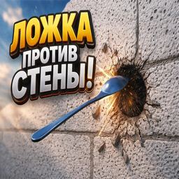Ложка против стены!