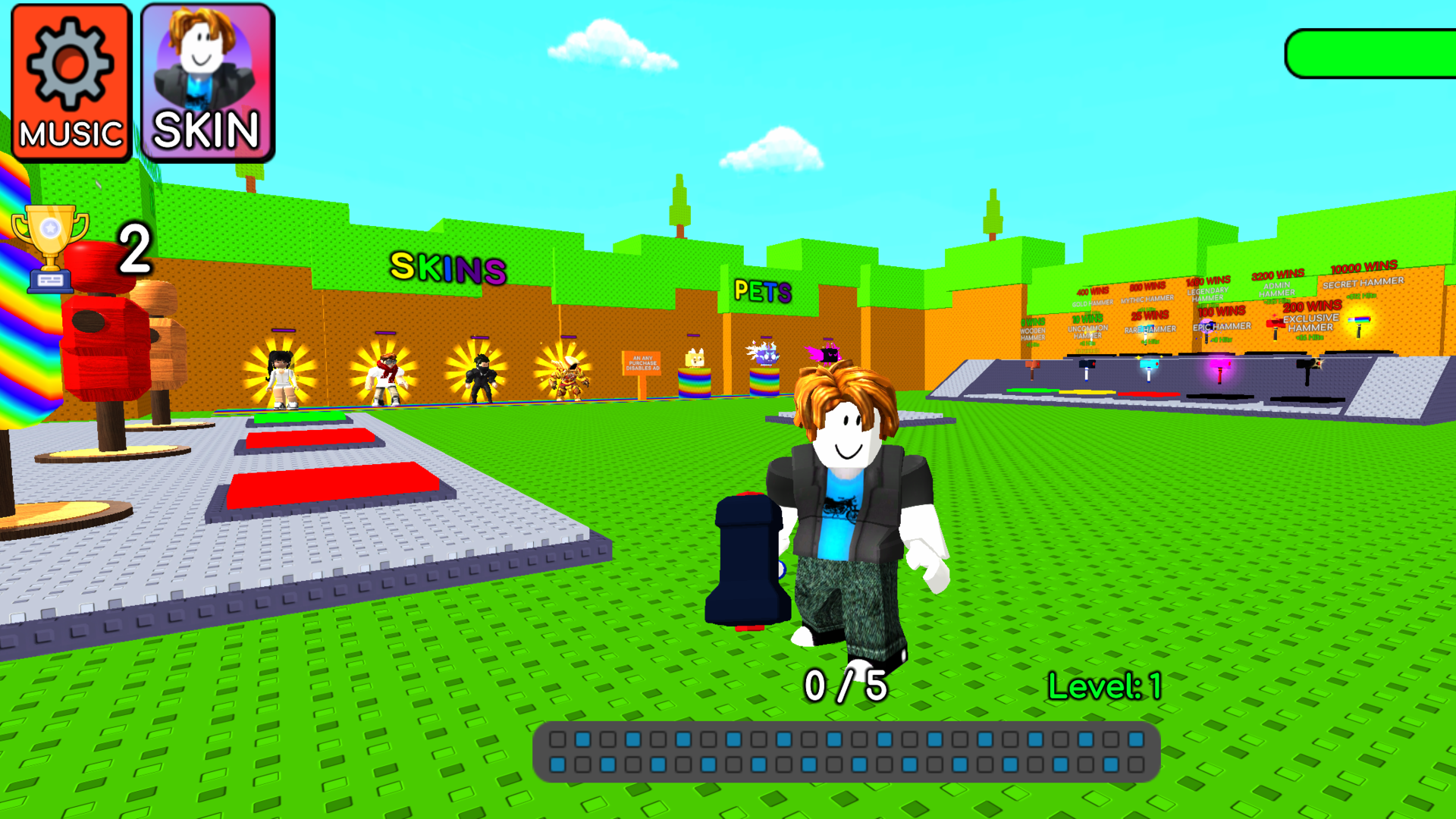 +1 Hammer Evolution to Defeat Wolves 3D — screenshot 1