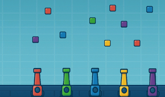 Shoot the cubes