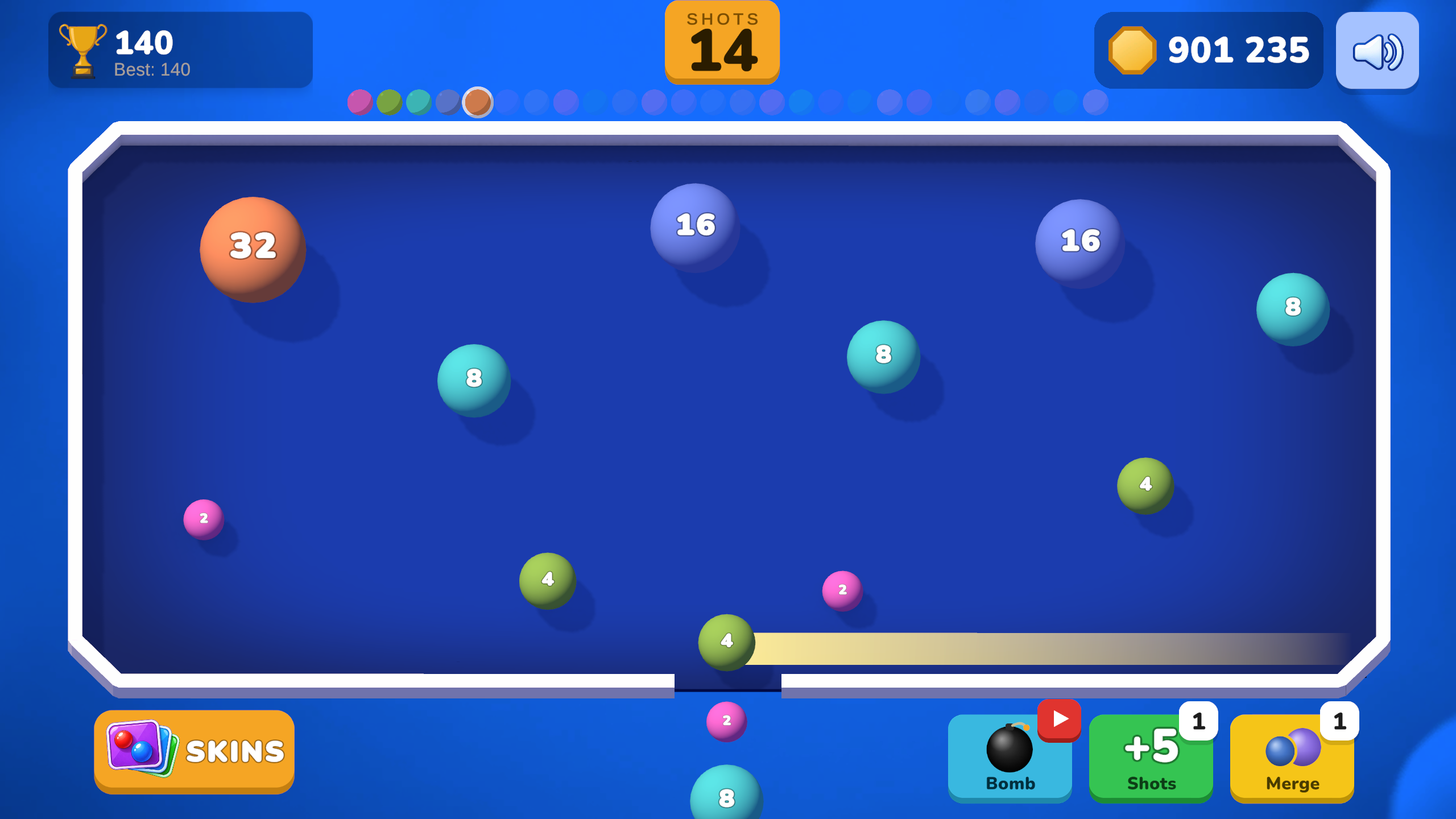 Ball merge 2048 screenshot 5