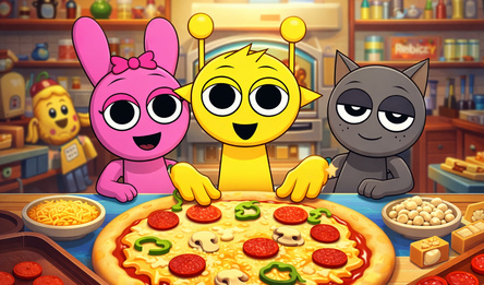 Спрунки: Управляй пиццей Обби