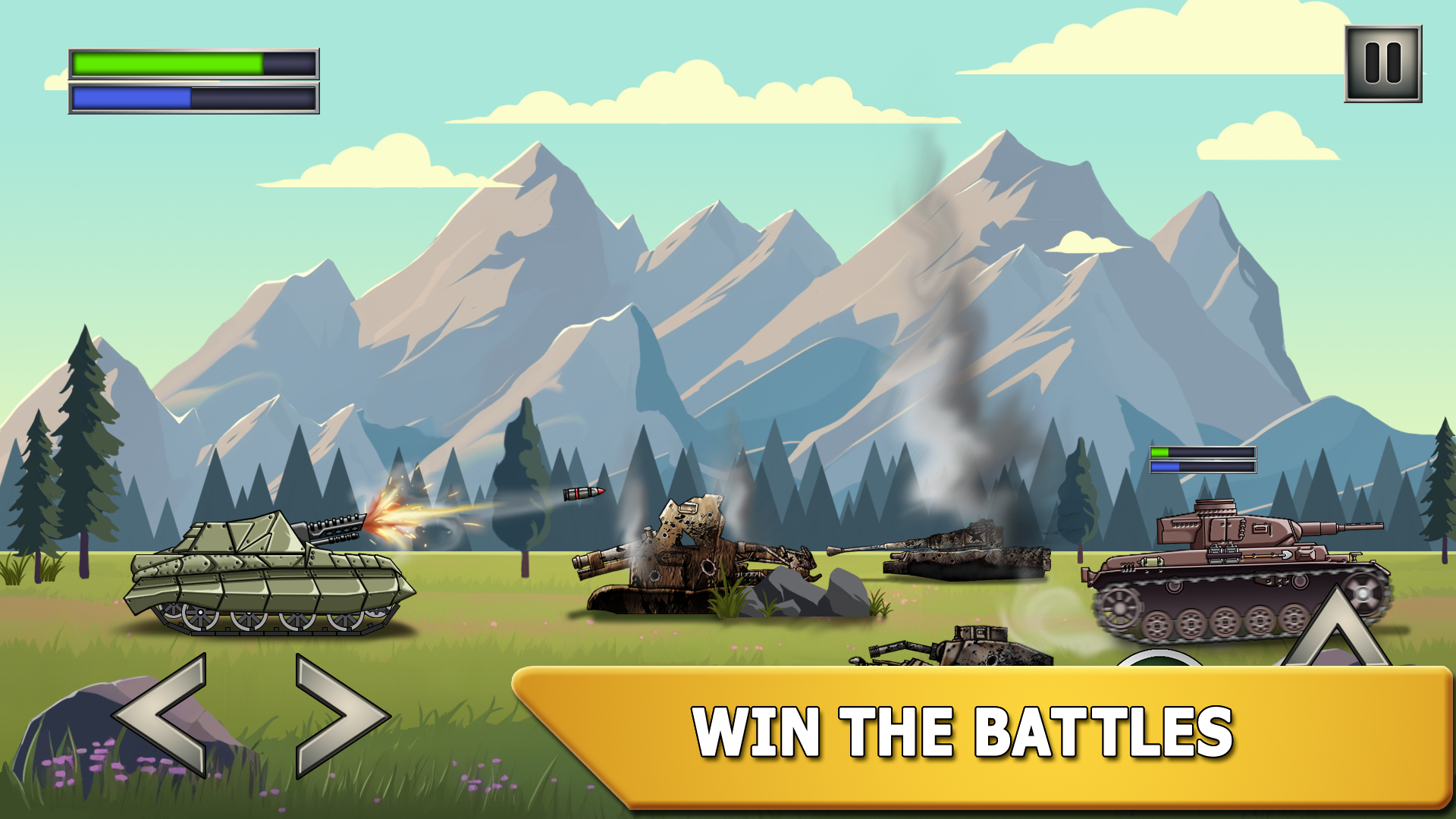 Tank Fury: Boss Battle 2D screenshot