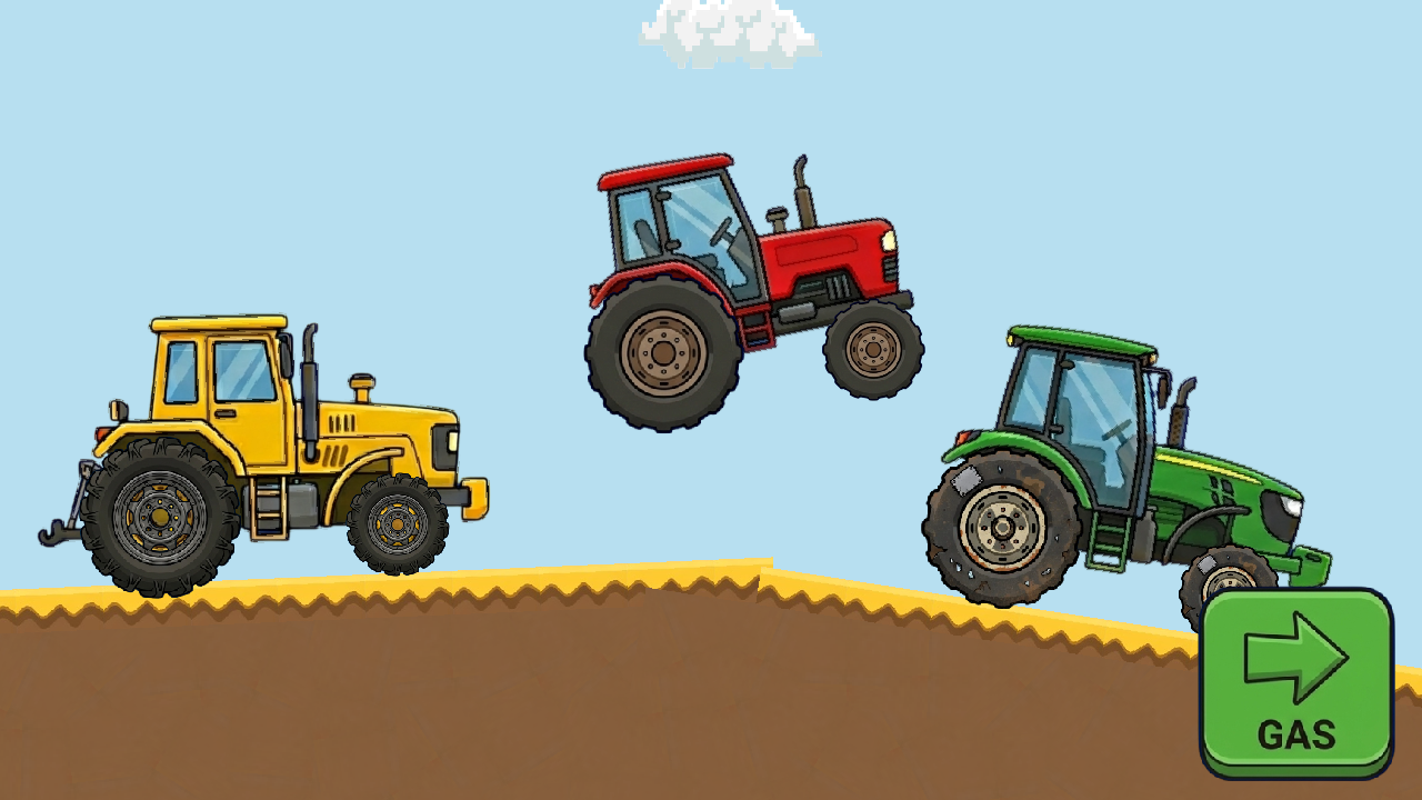 Tractor racing online screenshot