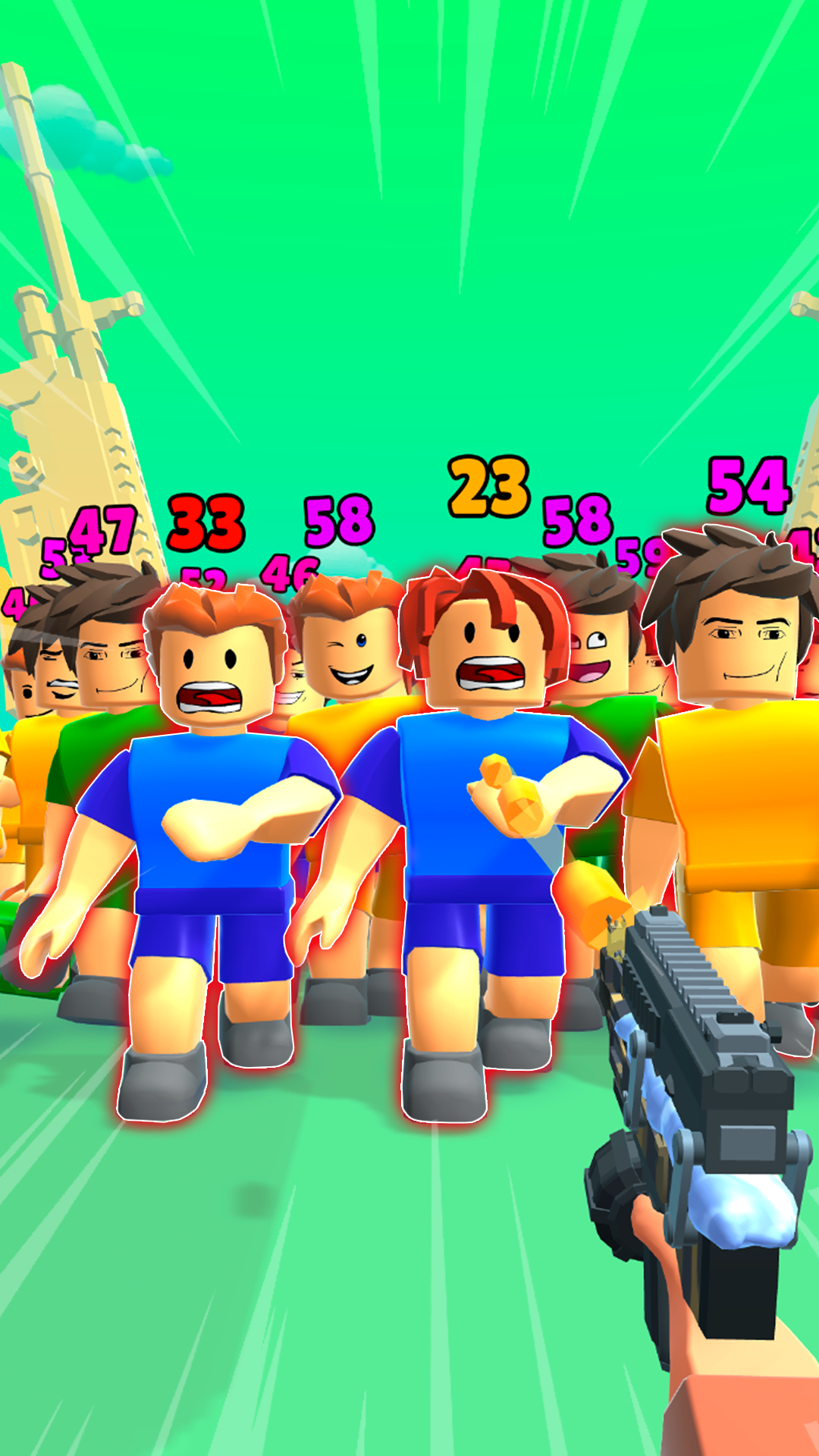Blocks Shooter 3D! Run, Shoot, Merge Weapons! screenshot 10