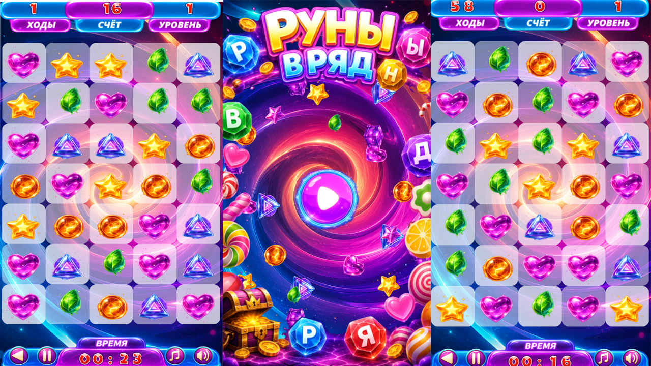 Руны в ряд — screenshot 2