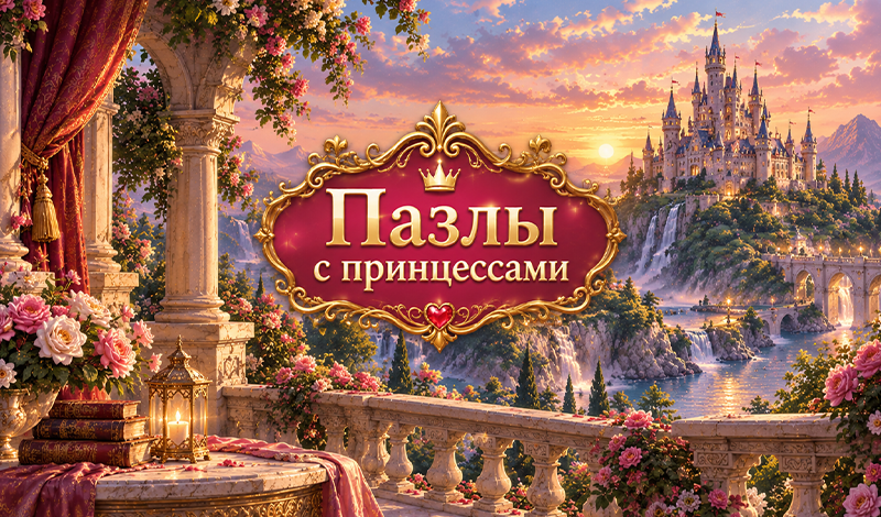 Пазлы с принцессами. game cover