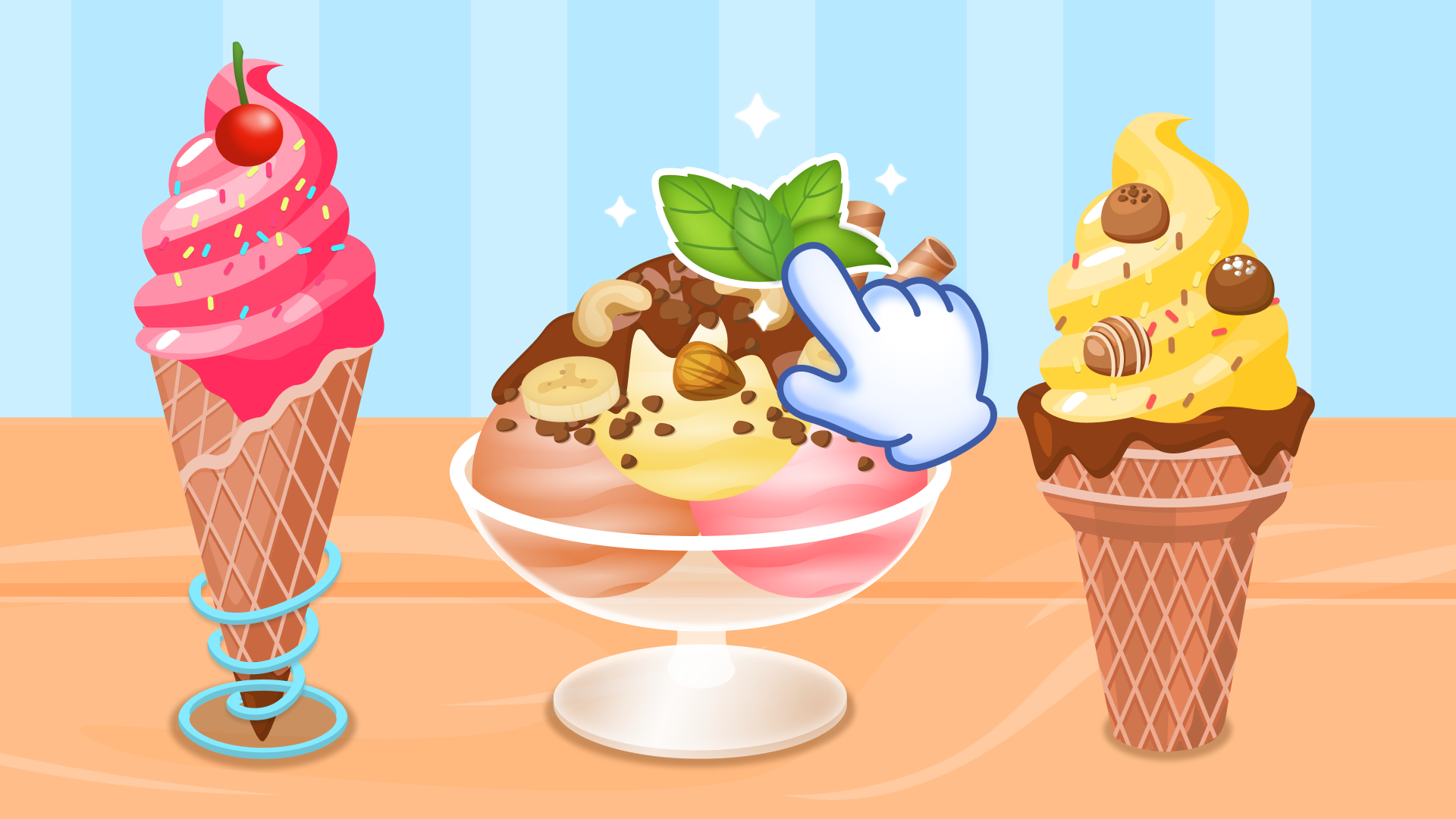 Cooking Food: Pizza, Cake & Ice Cream for Kids screenshot