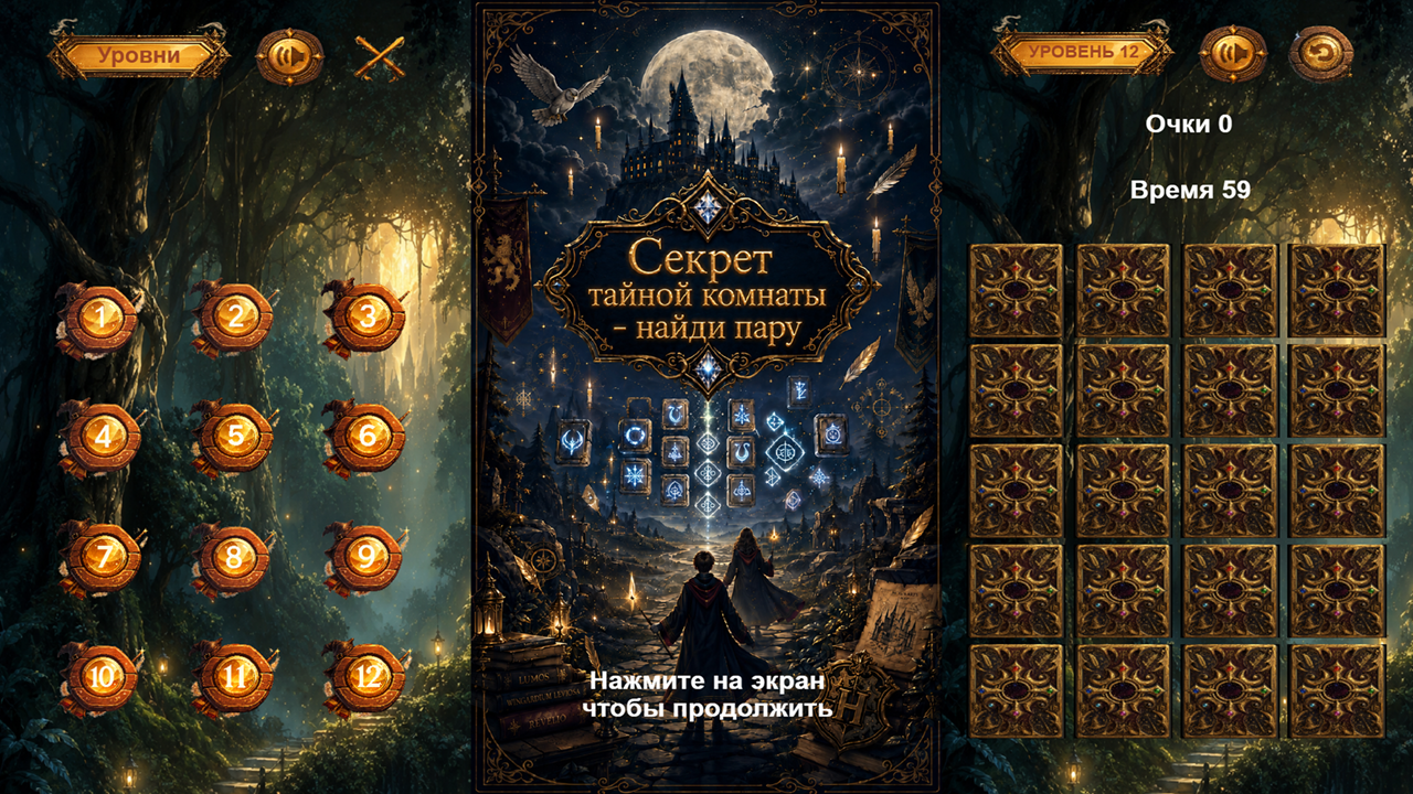 Секрет тайной комнаты - найди пару — screenshot 1