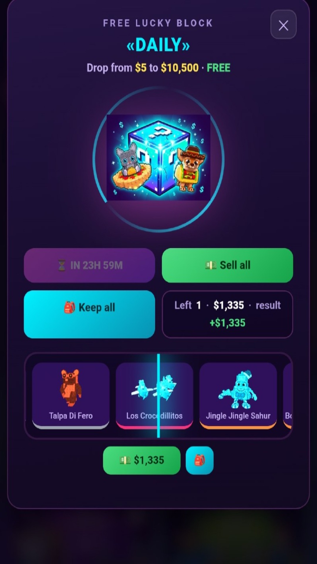 Upgrade a Brainrot: Lucky Blocks screenshot 6