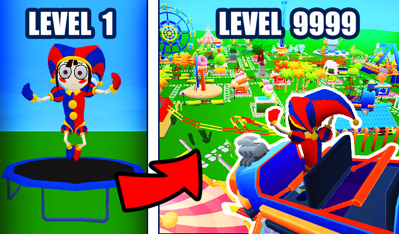 Build Amusement Park with Pomni game cover
