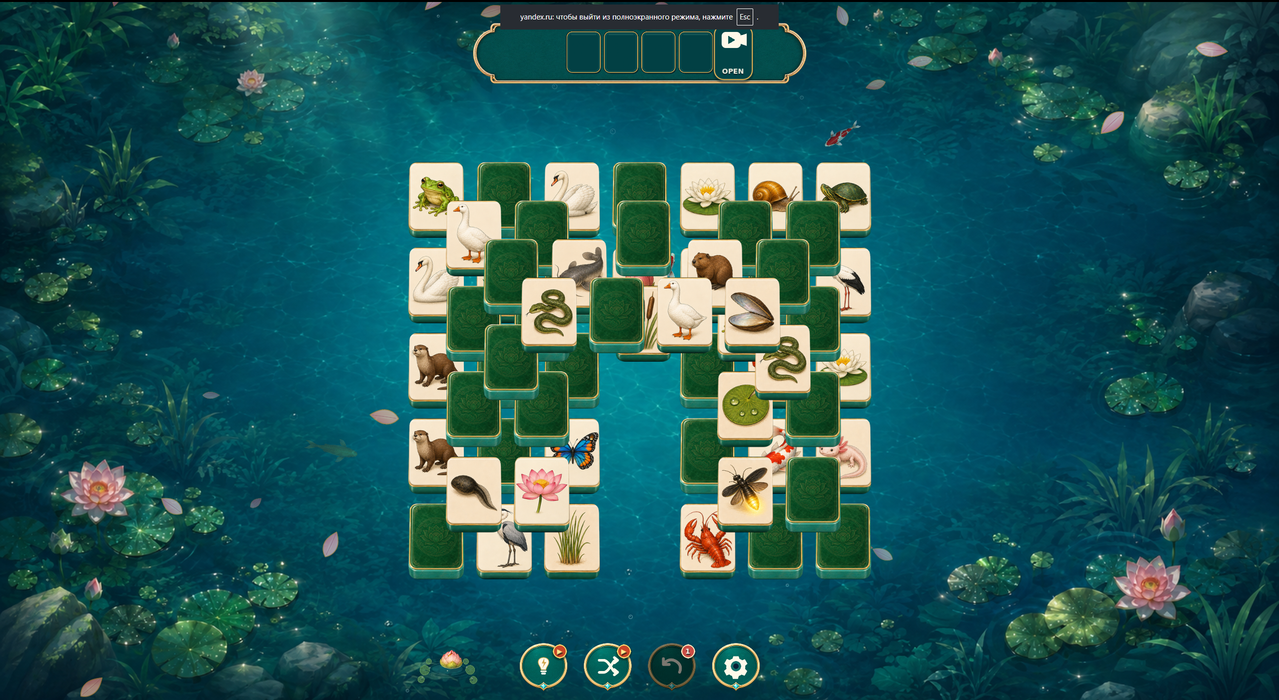 Mahjong: Jade Pond — screenshot 1