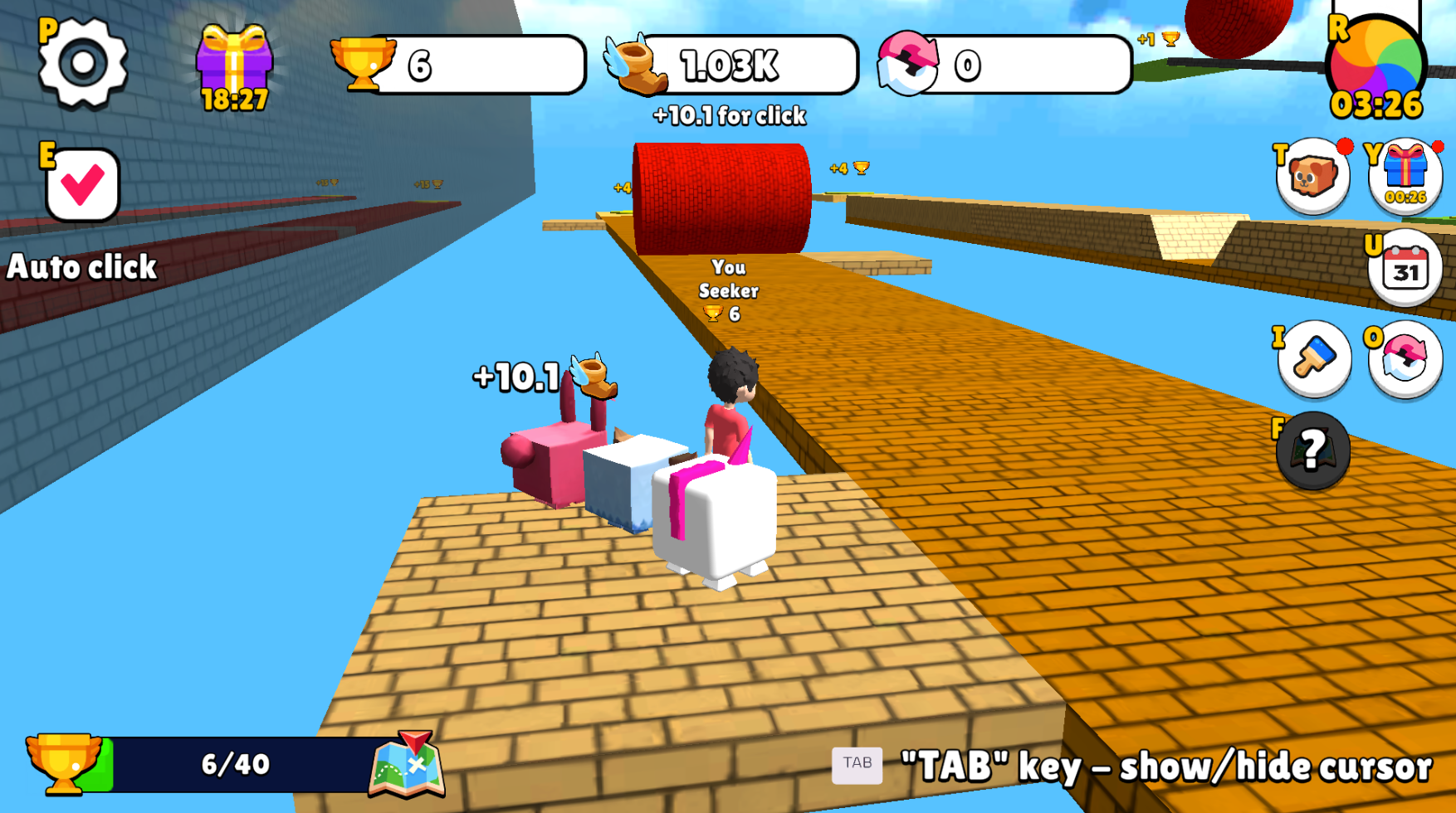Speed per Click: Obby screenshot