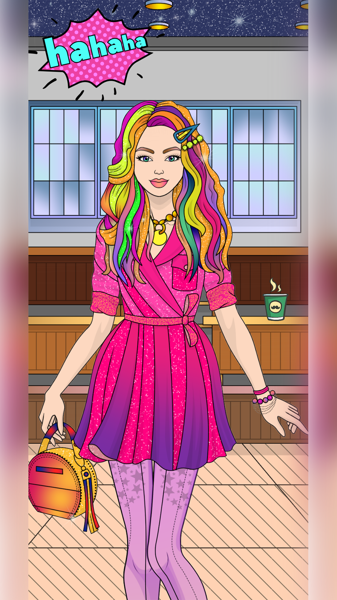 College Girls Coloring screenshot 8