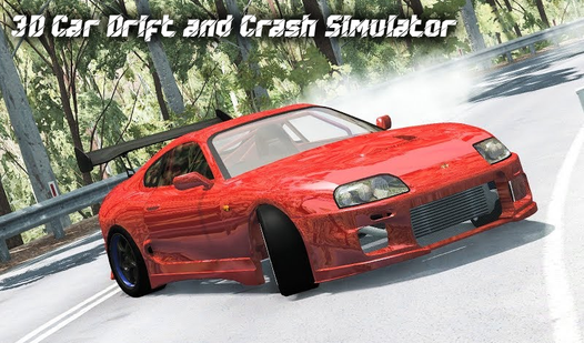 3D Car Drift and Crash Simulator  loading=