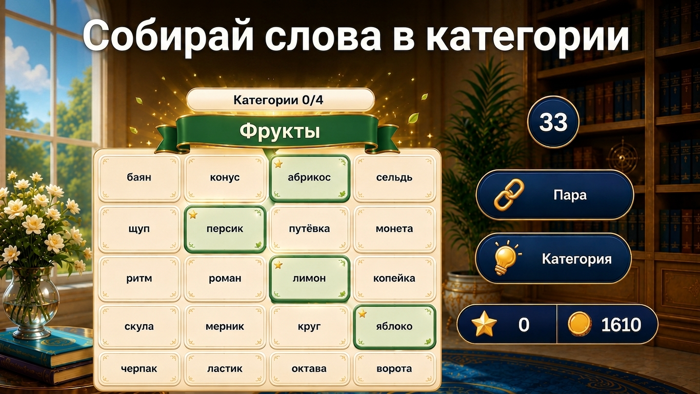 Слова: Найди связь — screenshot 2