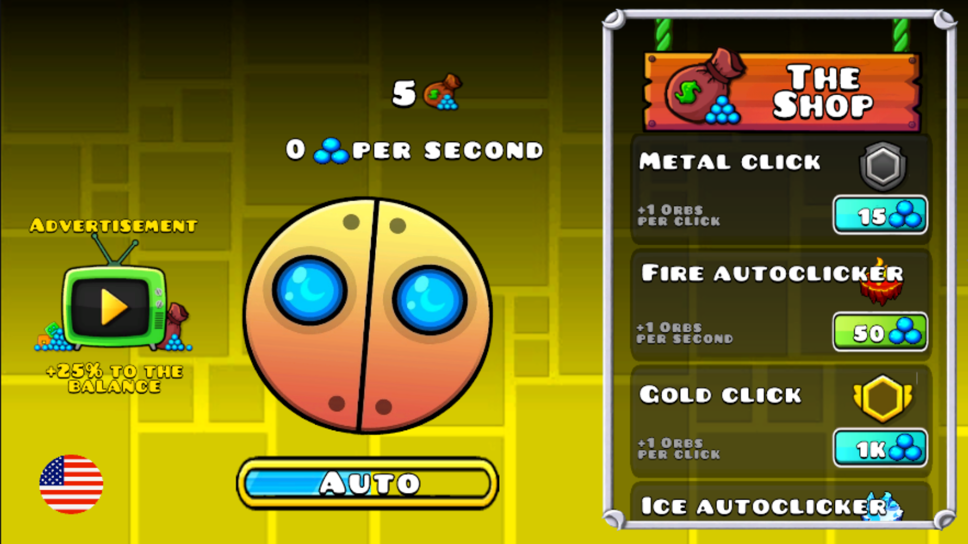 Geo-Clicker: Evolution of the geometry of darkness — screenshot 1