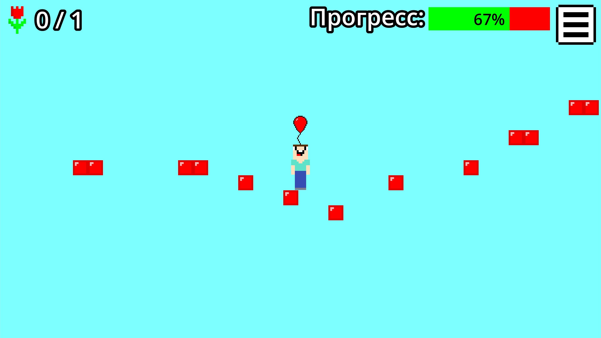 Нубик Паркур 2д - Принеси Цветок — screenshot 4