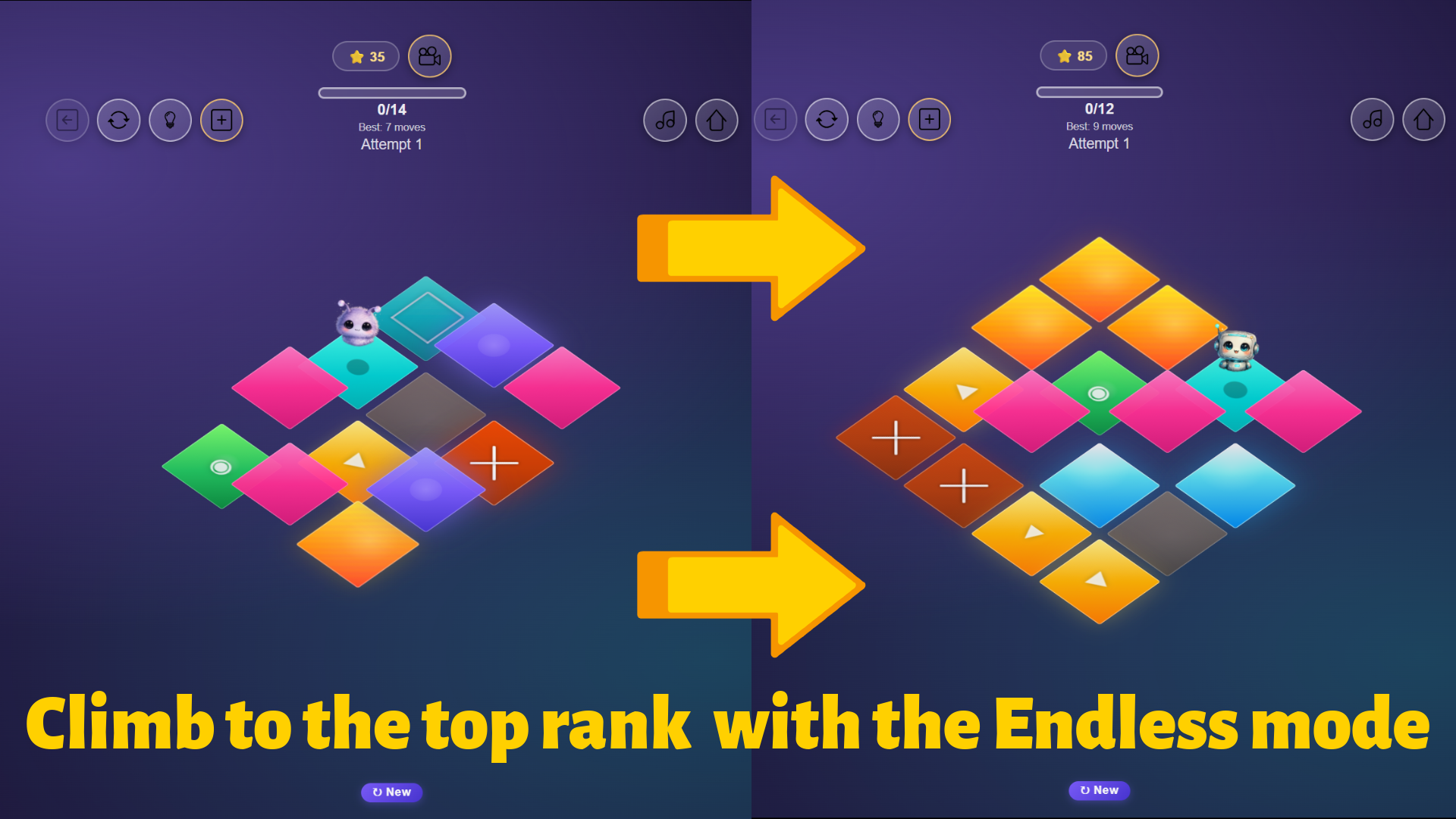 Puzzle: Floating Tiles! — screenshot 2