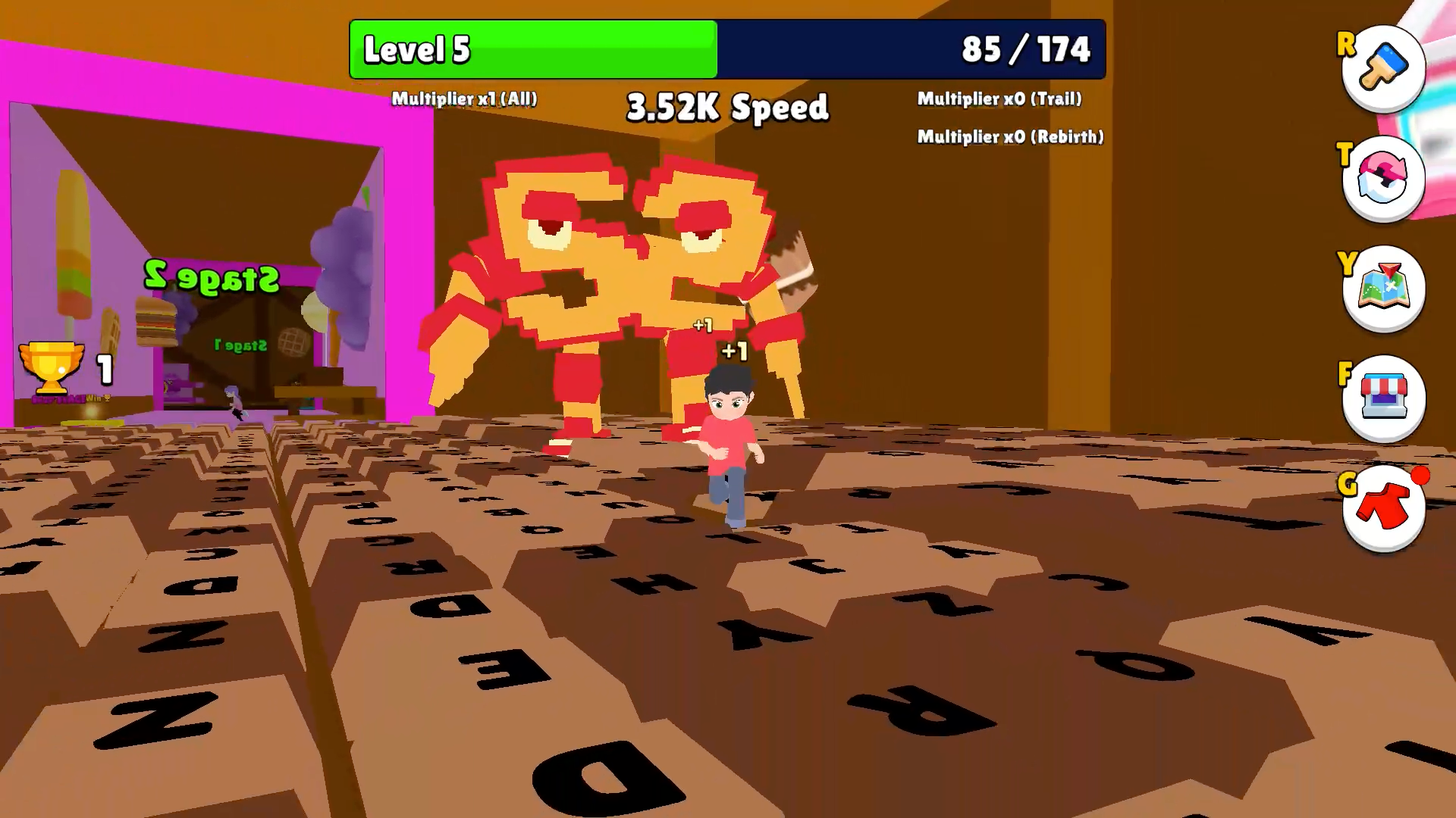 +1 Speed Keyboard Escape: Obby — screenshot 2