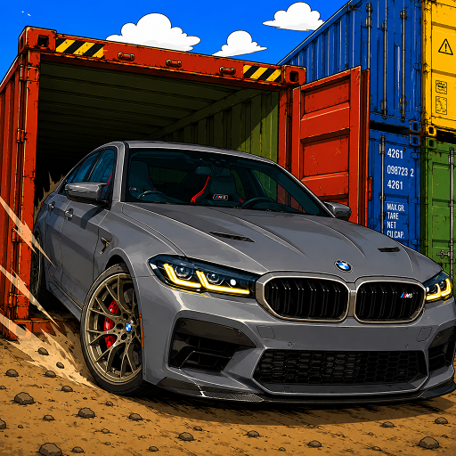 Container Simulator: Collect all 900 Cars! icon