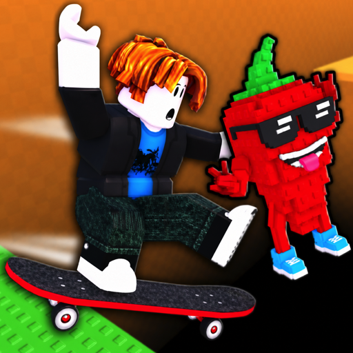 Brainrot skateboard icon