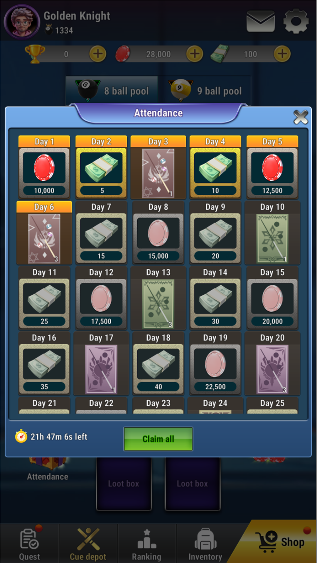Pool Club: 8 Ball Billiards screenshot 100