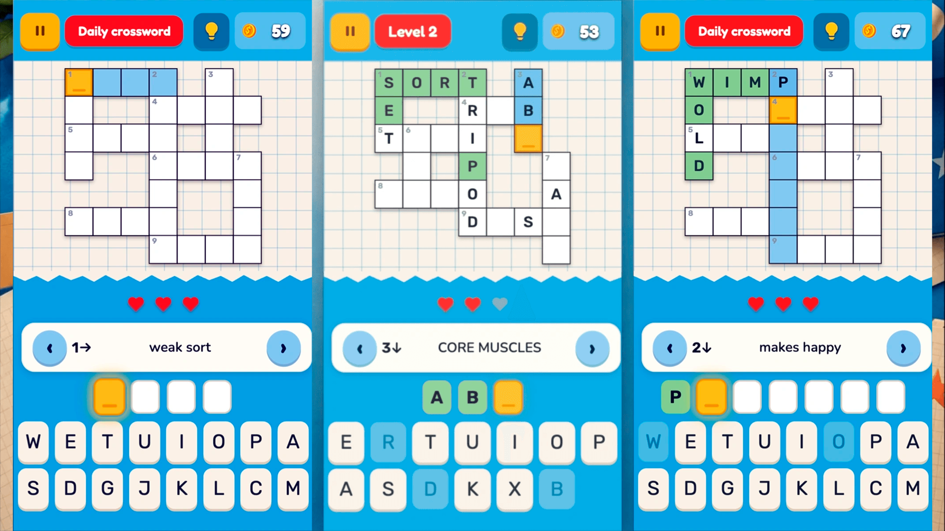 Cozy Crosswords — screenshot 2